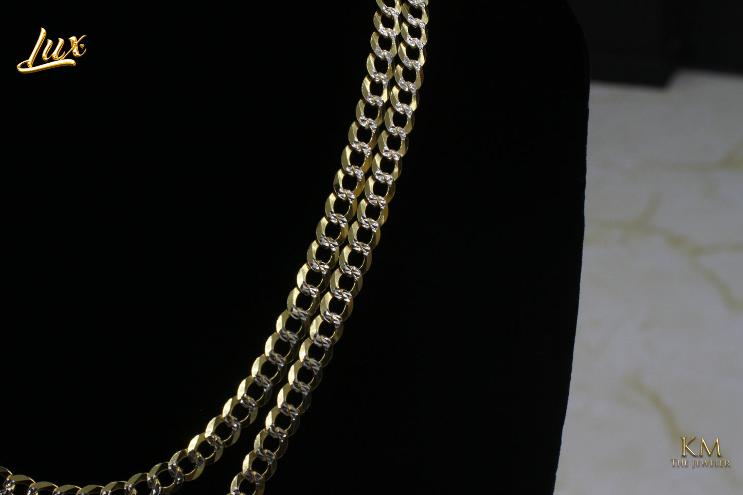 FLAT CUBAN LINK DOBLE TONO 6MM!