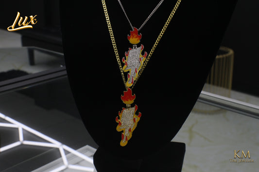 FLAME LIGHTNING PENDANT!