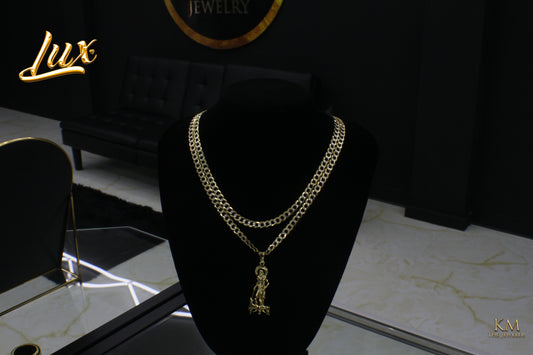 FLAT CUBAN LINK DOBLE TONO 6MM!